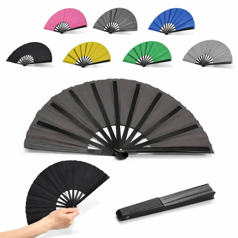 Durable Nylon Folding Fan for Dance, Events & Personal 2