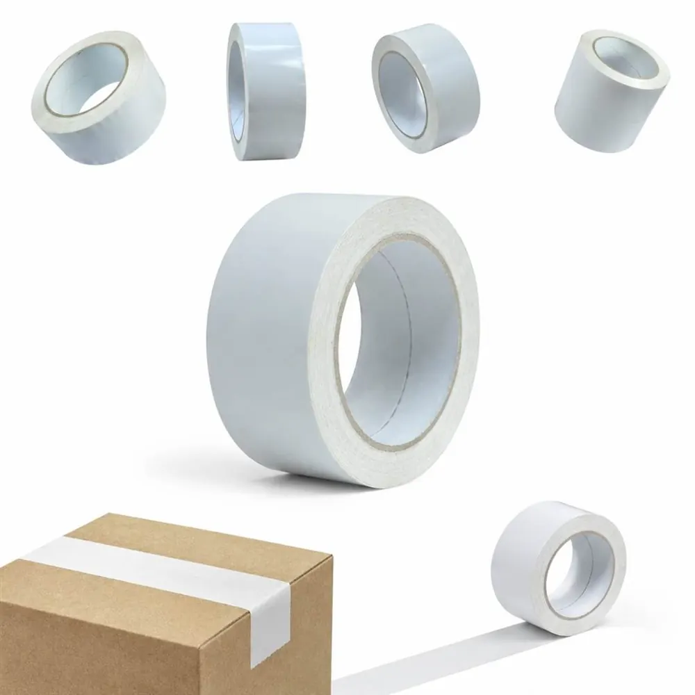 White BOPP Sealing Tape for Carton Boxes, Strong Adhesive 2