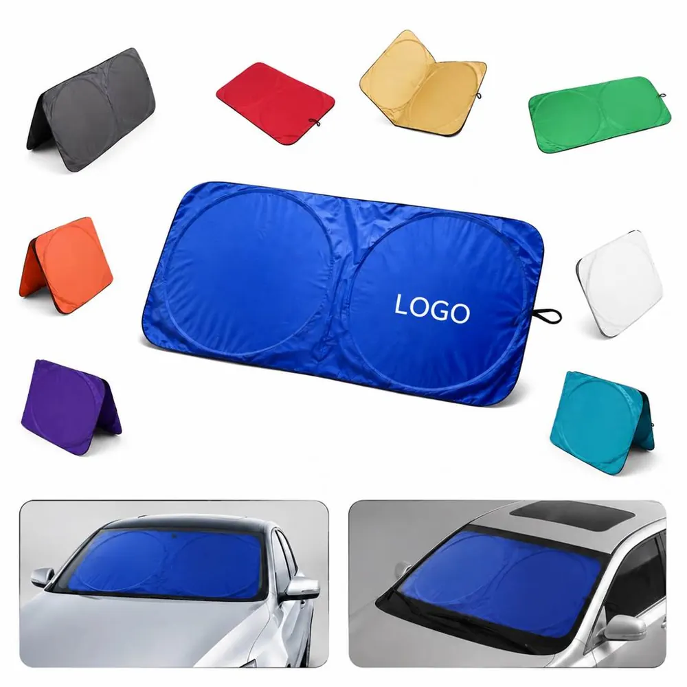 Foldable Windshield Sunshade for Car Front UV Protection