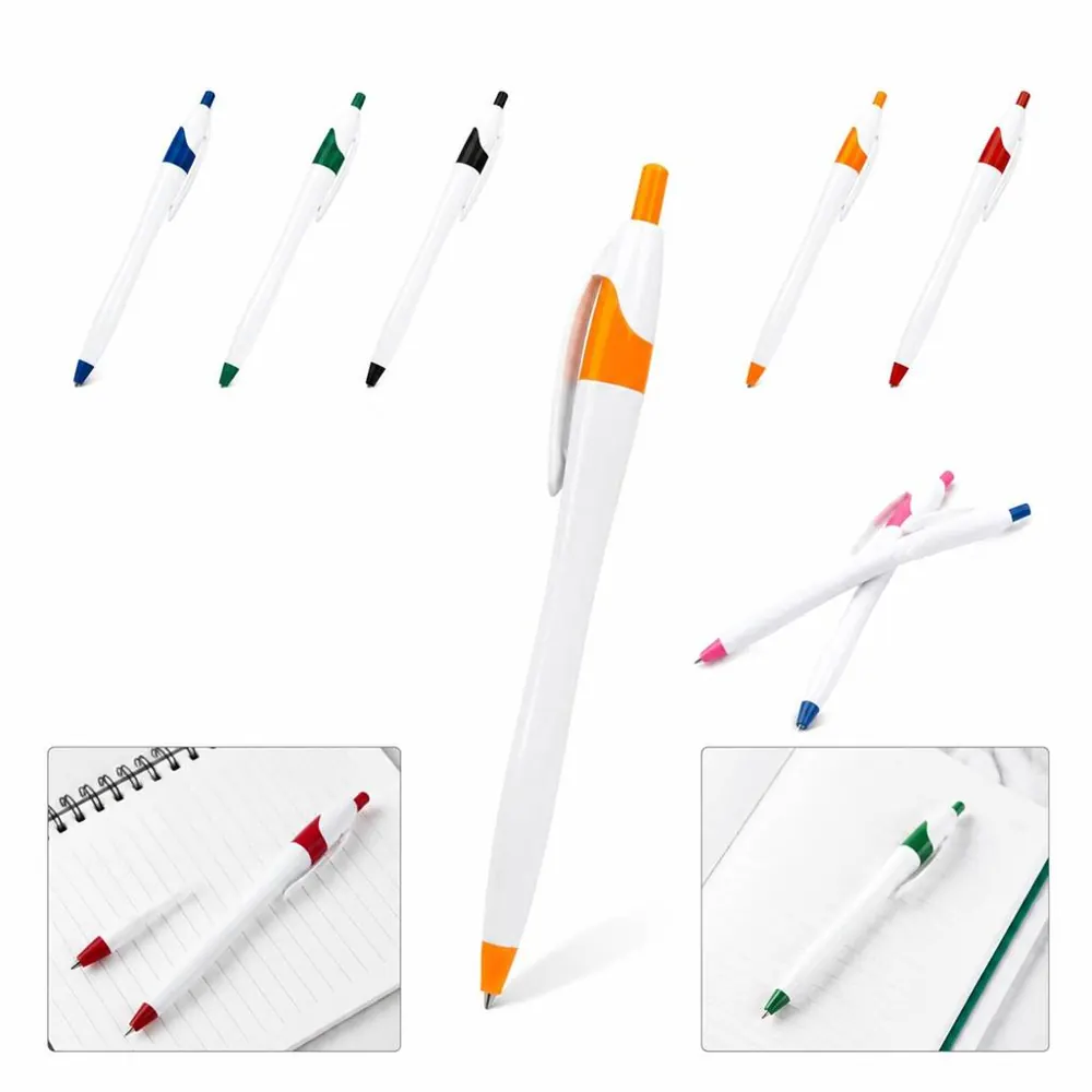 Durable Colorful Ballpoint Pen Smooth Writing Quick-Dry Ink 2