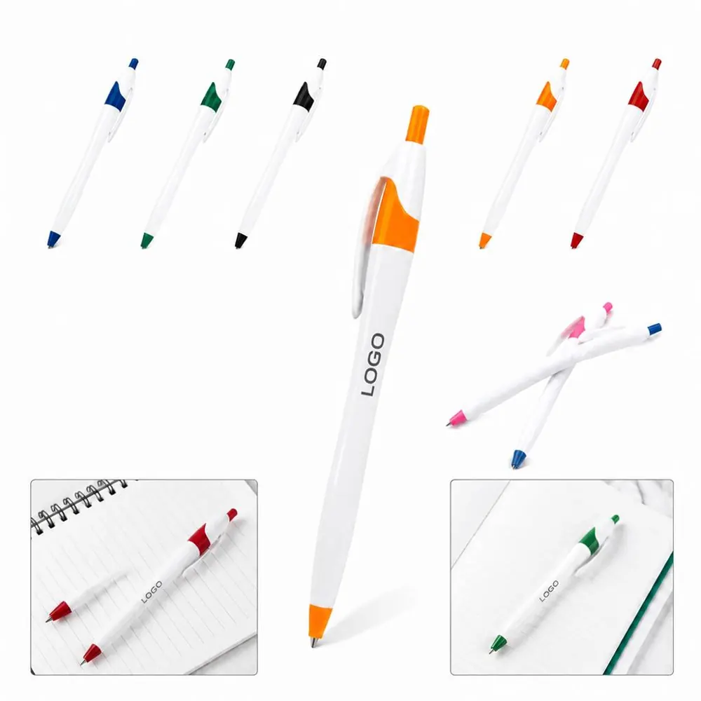 Durable Colorful Ballpoint Pen Smooth Writing Quick-Dry Ink