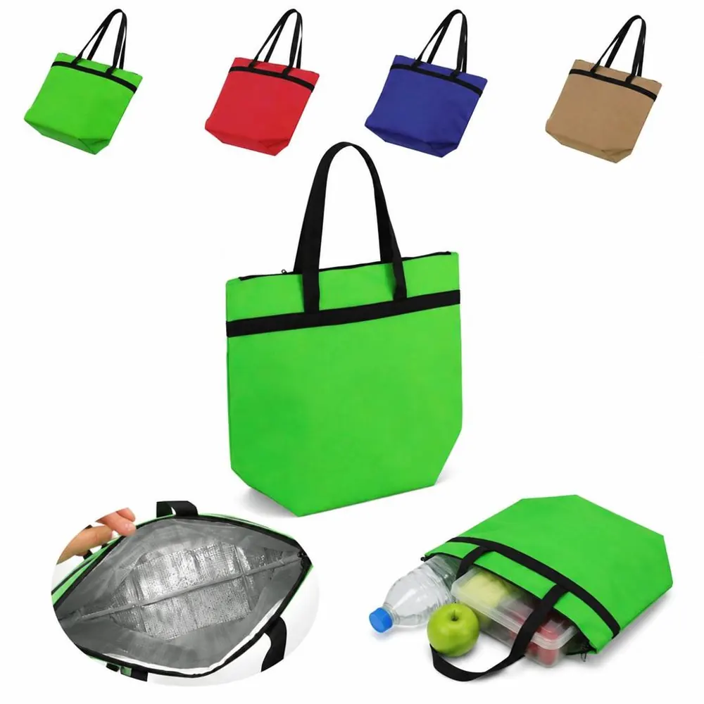 Insulated Foil-Lined Cooler Bag with Leak-Resistant Lining 2