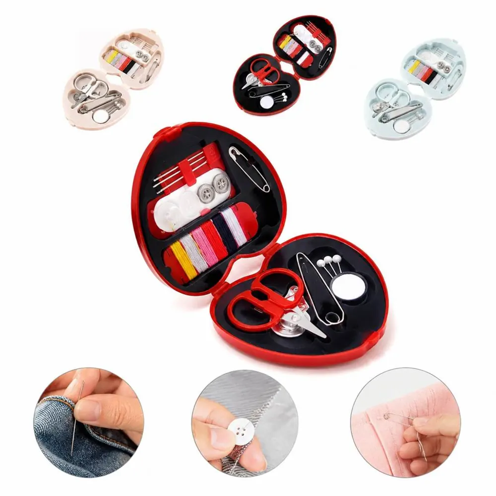 Compact Sewing Kit with Essential Tools for Travel and Home 2
