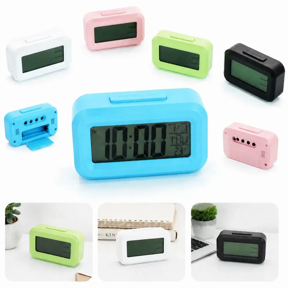 Large LCD Alarm Clock with Snooze and Adjustable Brightness 2