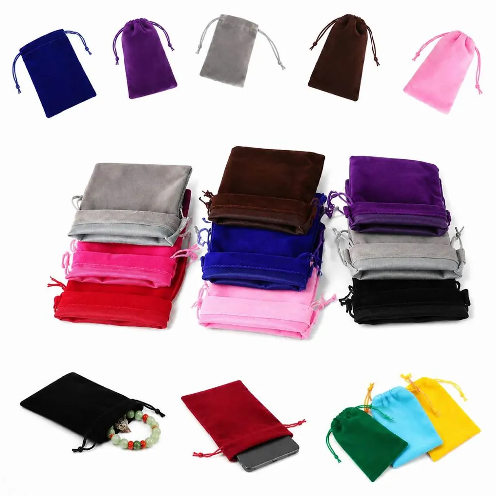 Luxury Velvet Drawstring Pouch for Jewelry Storage 2