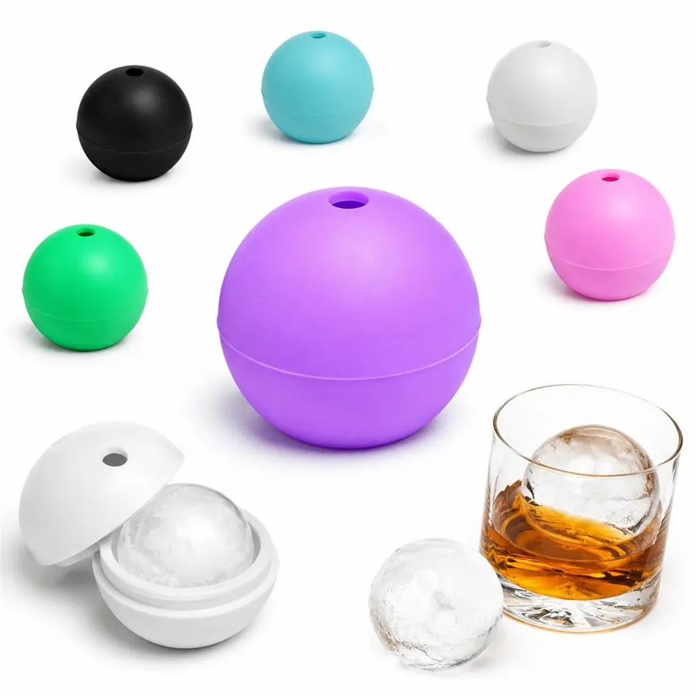Round Silicone Ice Ball Molds for Whiskey Cocktails Easy 2