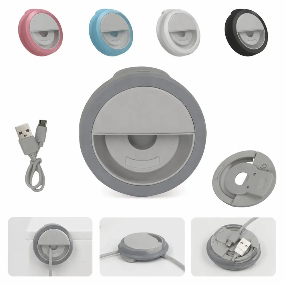 USB Selfie Ring Light with 3 Color Modes for Phones 2