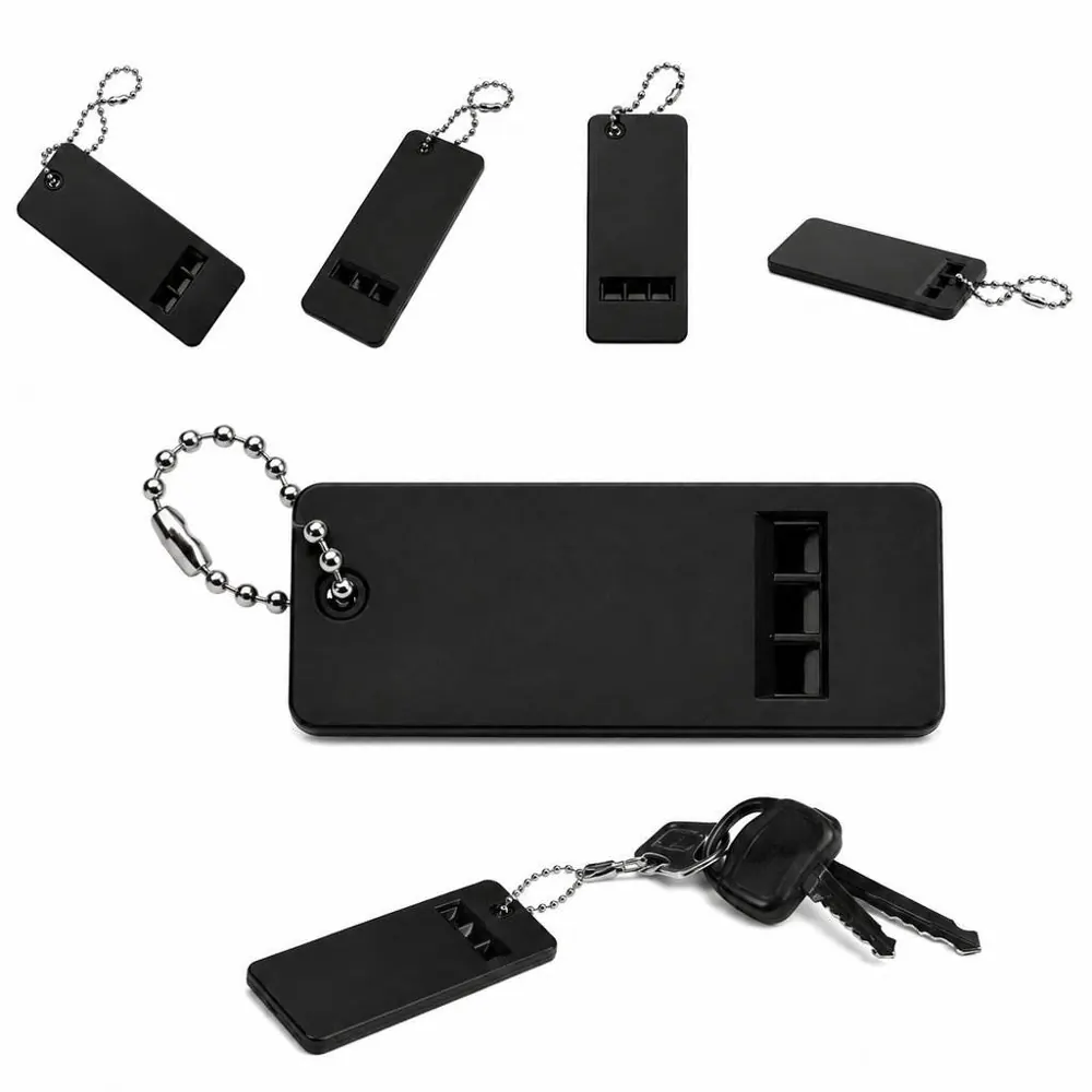 Loud Plastic Emergency Whistle with Keychain for Outdoor 2