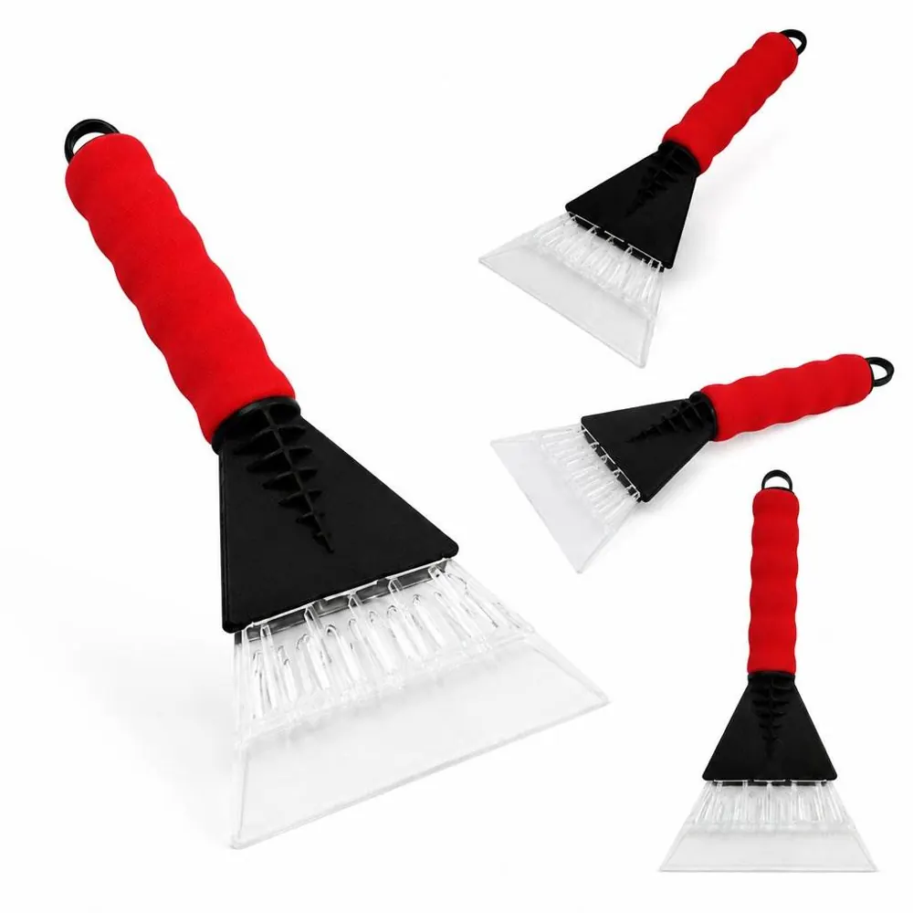 Wide Car Snow Shovel with Ergonomic Handle for Windshield 2