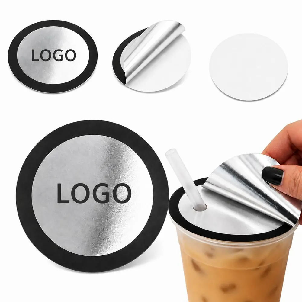 Disposable Drink Lid Stickers Tamper-Proof Seal for Bottles
