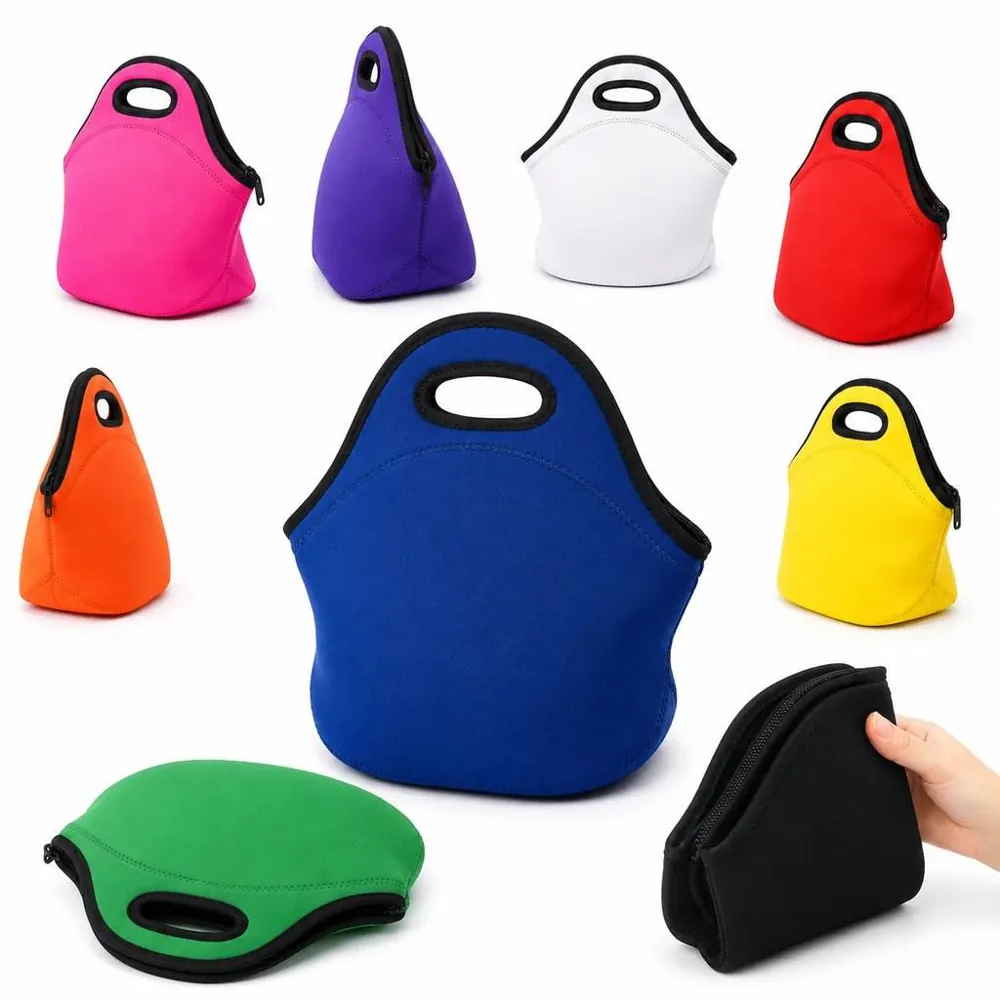 Neoprene Insulated Lunch Tote Bag, Waterproof for Work 2