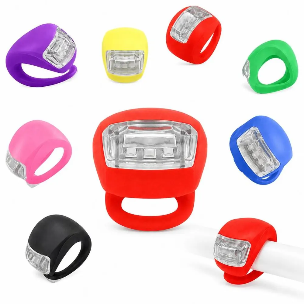 Silicone LED Frog Light for Bike, 360° Water-Resistant Ring Lamp 2