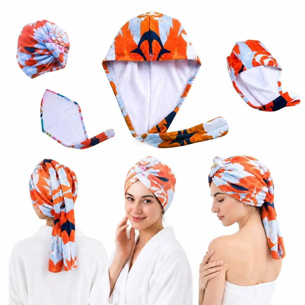 Microfiber Hair Drying Cap for Fast Water Absorption 2
