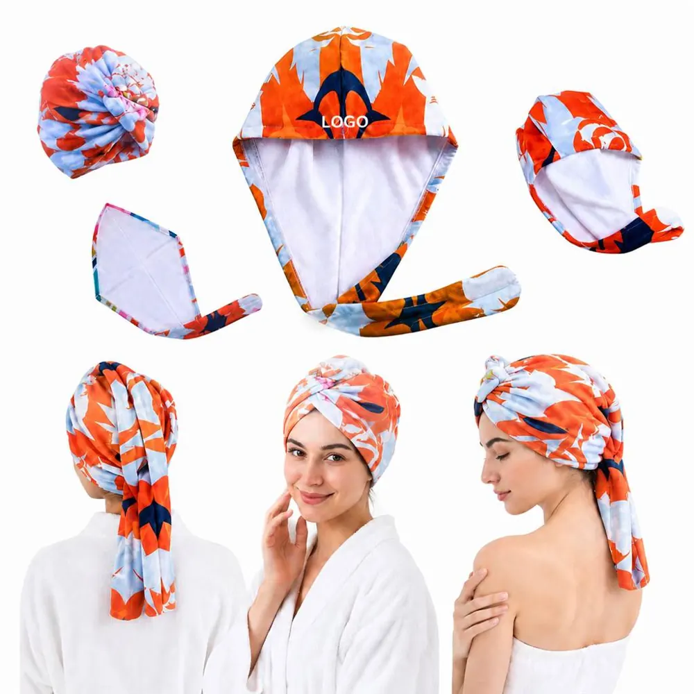 Microfiber Hair Drying Cap for Fast Water Absorption