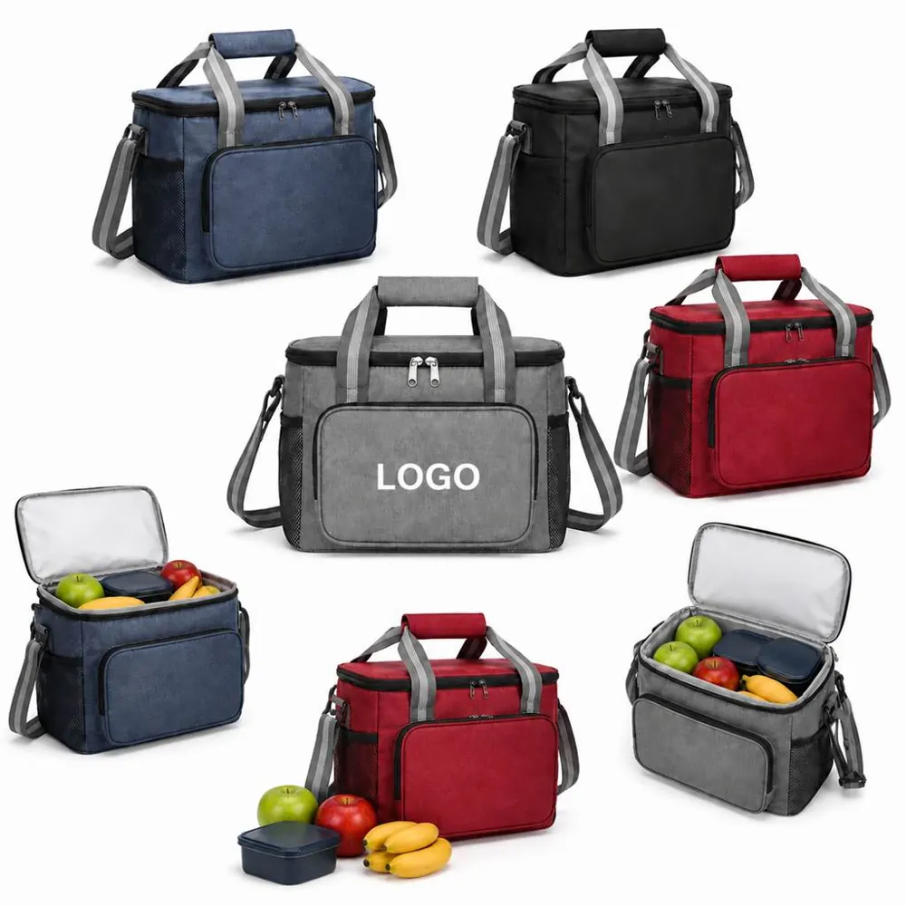 Large Insulated Lunch Tote with Leak-Resistant Lining