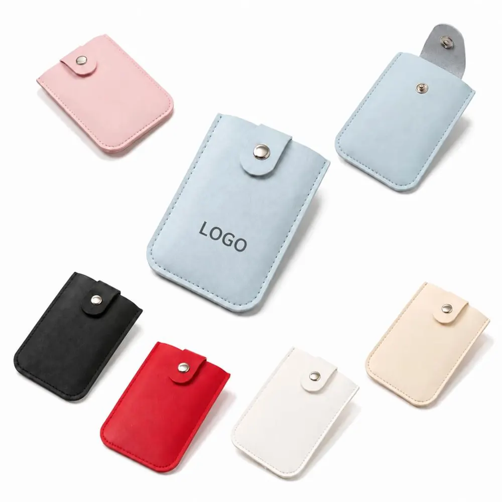 PU Pull-Out Card Holder with Multiple Slots, Slim Design