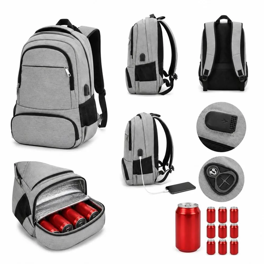 Insulated Lunch Backpack with Thermal Pockets for Work 2