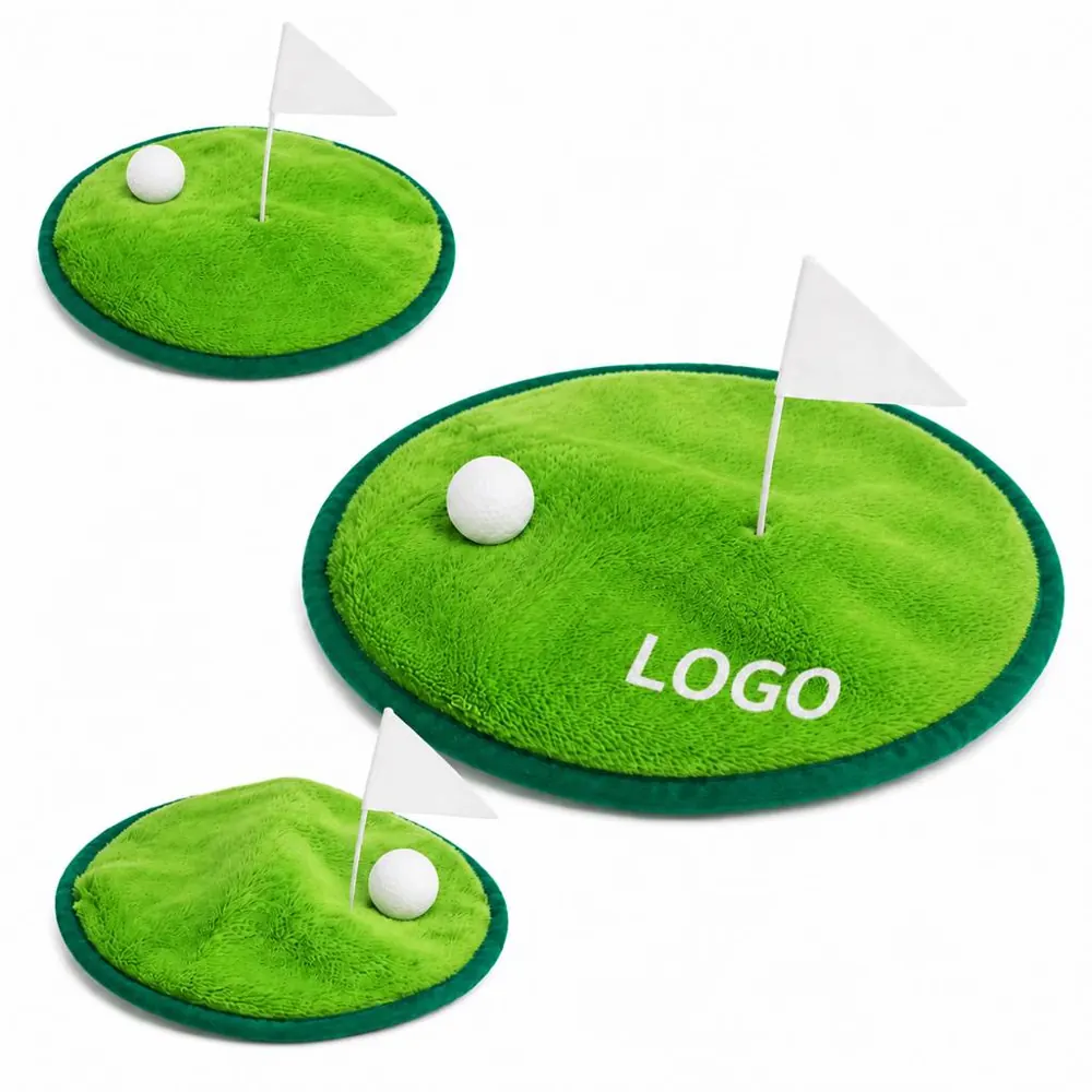 Plush Golf Green Decorative Set with Flags and Balls