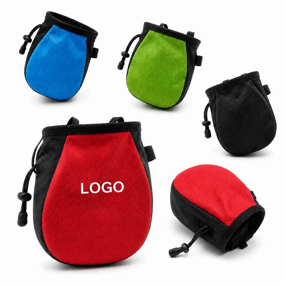Waterproof Rock Climbing Chalk Bag with Brush Holder