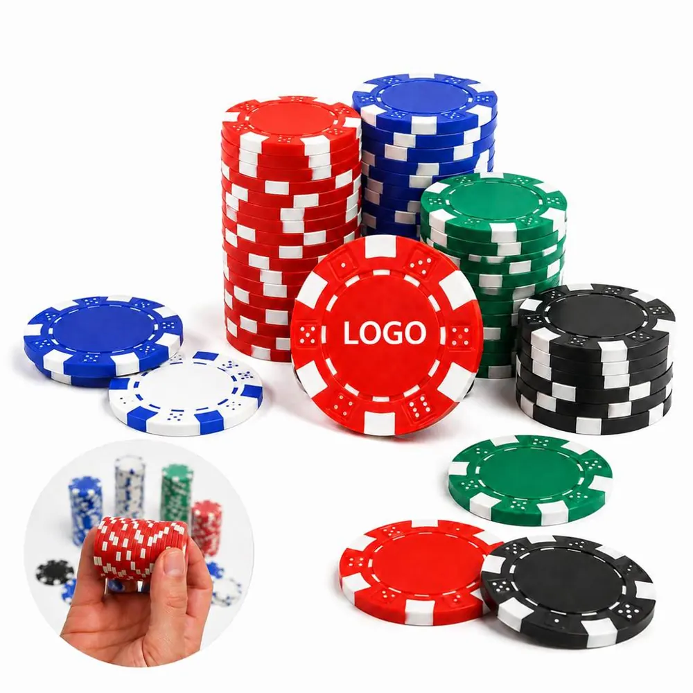 Custom ABS Casino Poker Chips with Customizable Colors