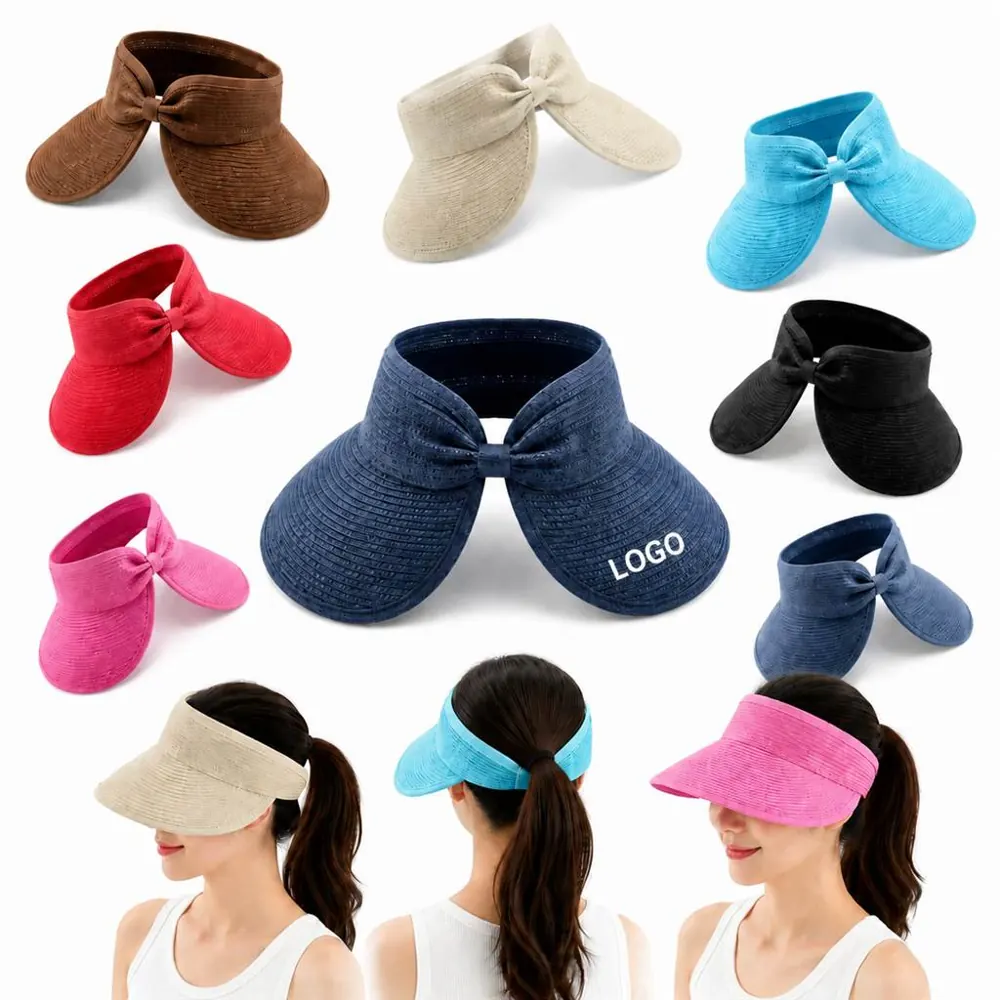 Foldable Wide Brim Straw Sun Hat for Travel