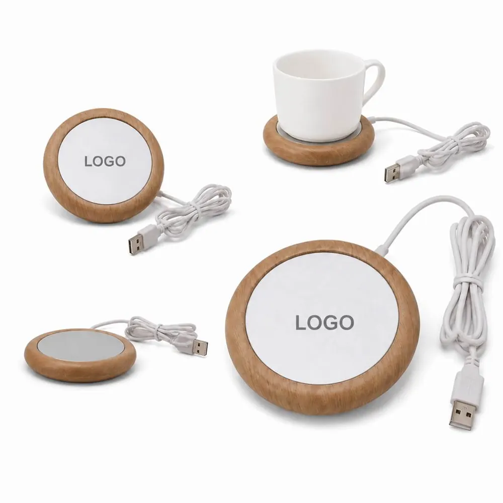 USB Heated Coaster Electric Beverage Warmer for Desk