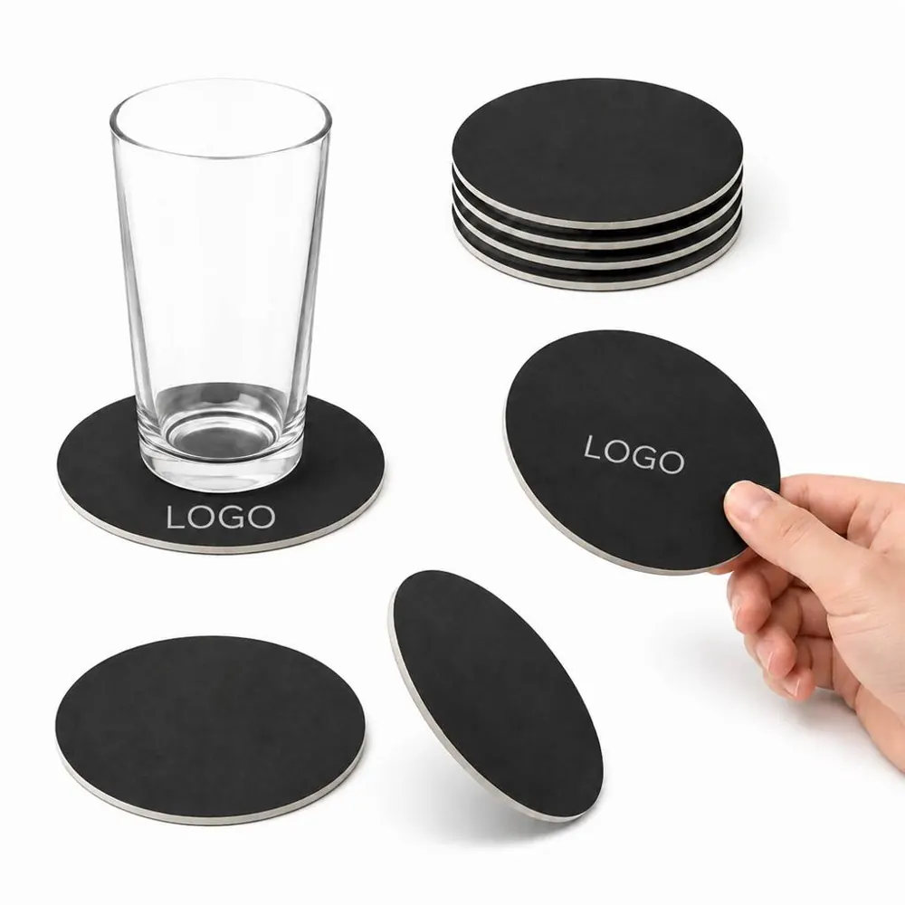 Custom Biodegradable Pulpboard Coasters for Drinks