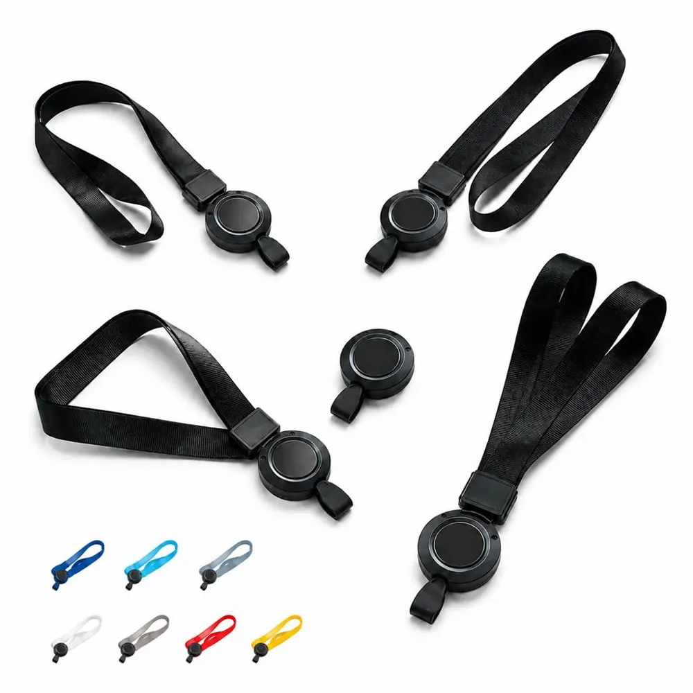Retractable ID Lanyard with Badge Reel, Adjustable Length 2