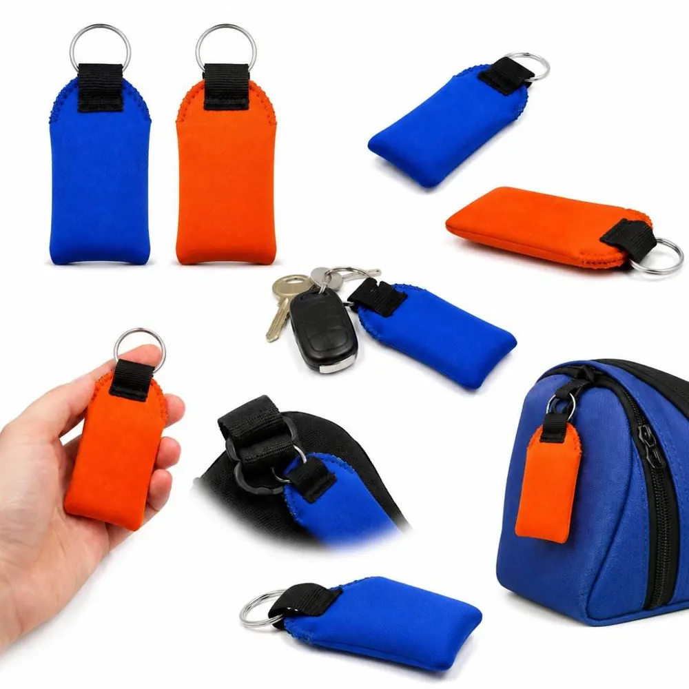 Custom Neoprene Keychain Holder with Personalized Design 2