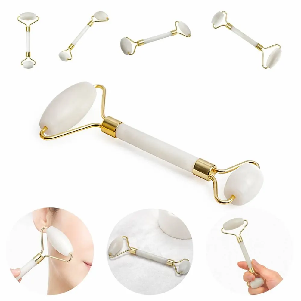 Natural Jade Face Massager Roller for Puffiness Relief 2