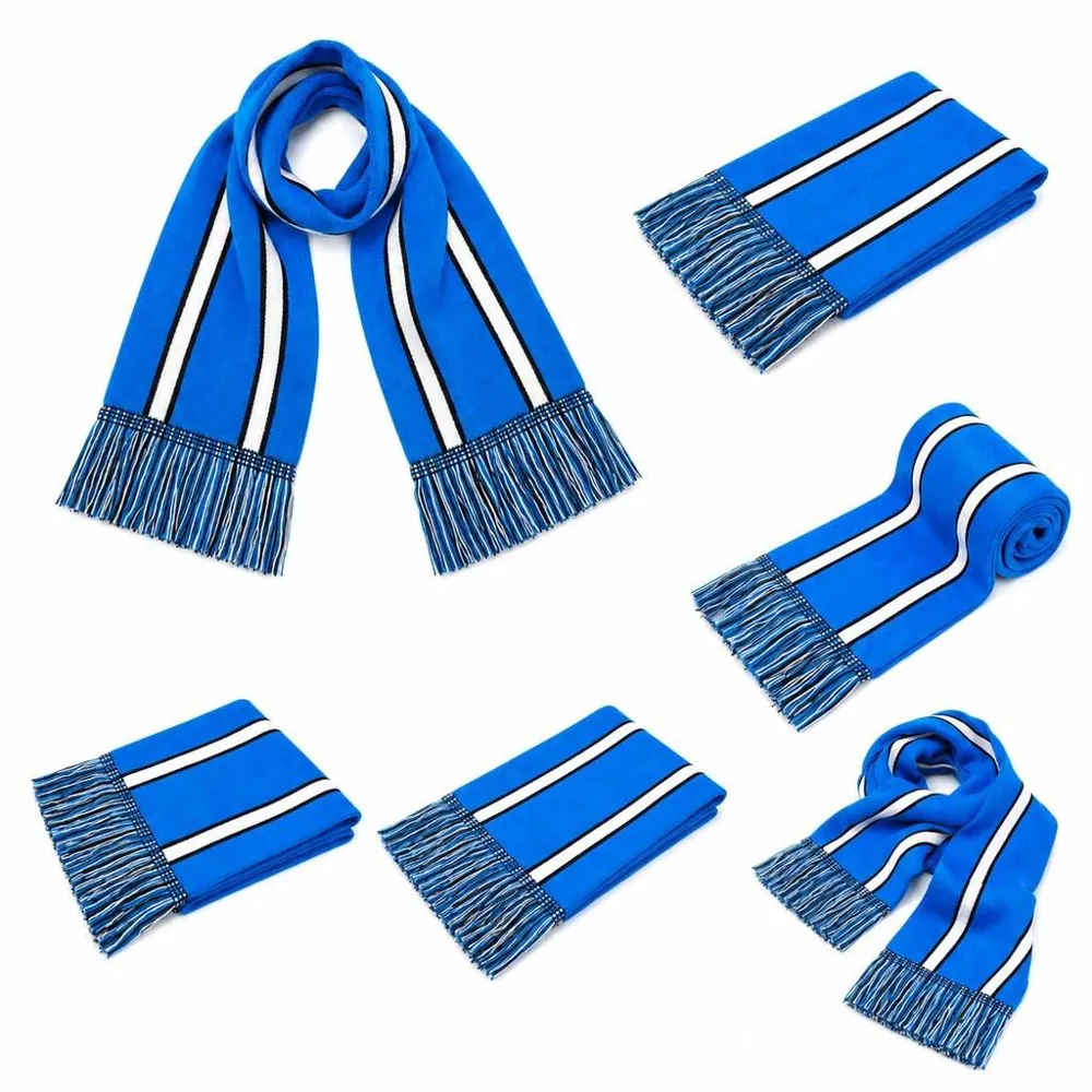 Customizable Knitted Sports Scarf for Warm Outdoor Wear 2