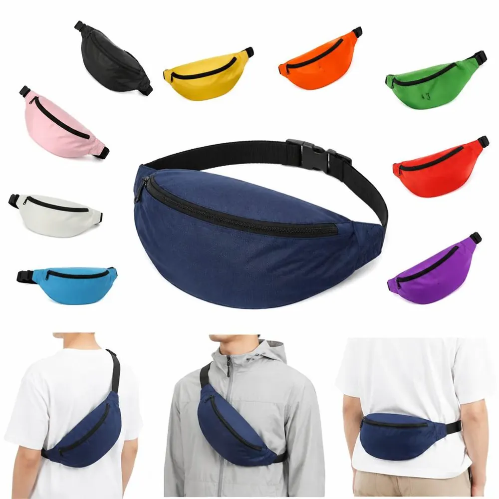 Waterproof Multifunctional Nylon Waist Bag with Adjustable 2