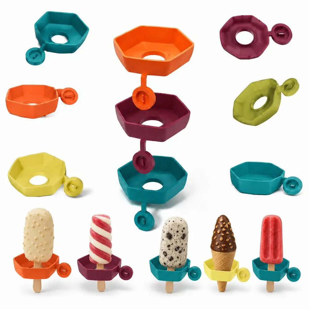 Reusable Silicone Ice Pop Stick Holder for Homemade Frozen 2