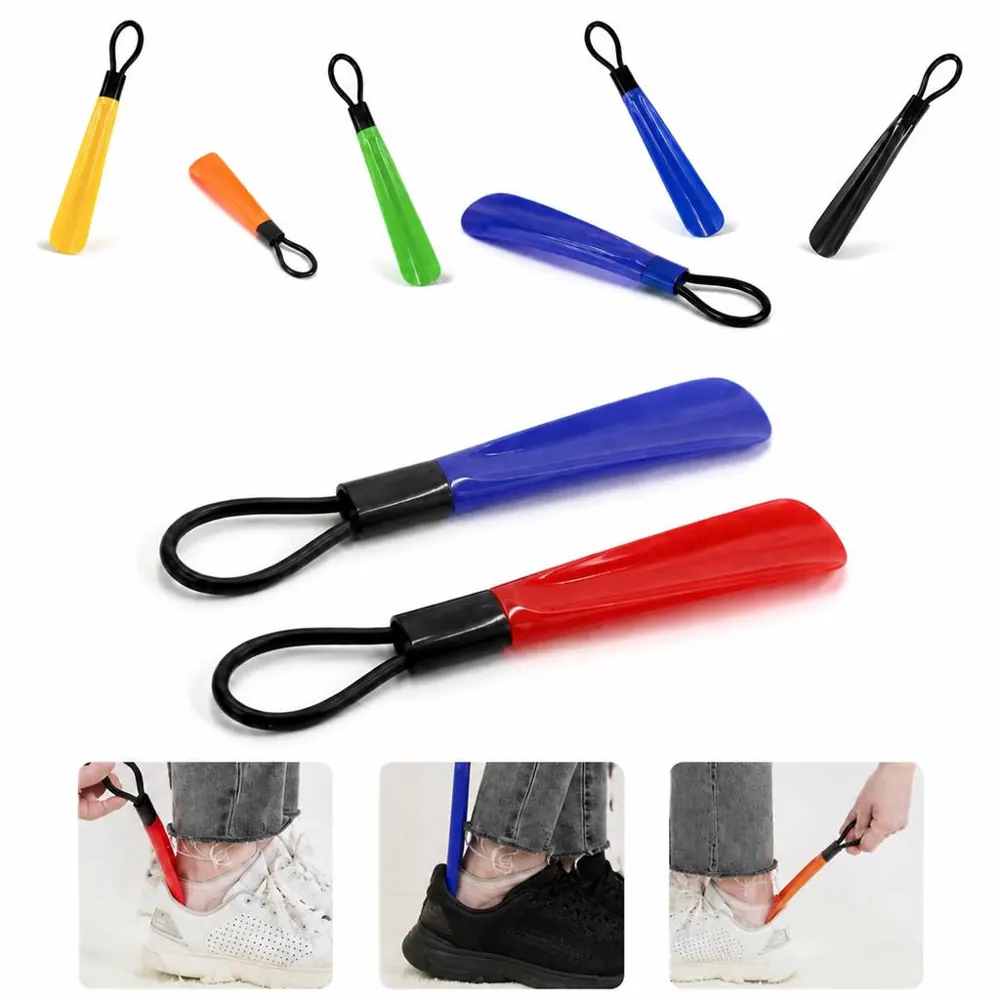 Plastic Shoe Horn with Hanging Loop for Easy Storage 2
