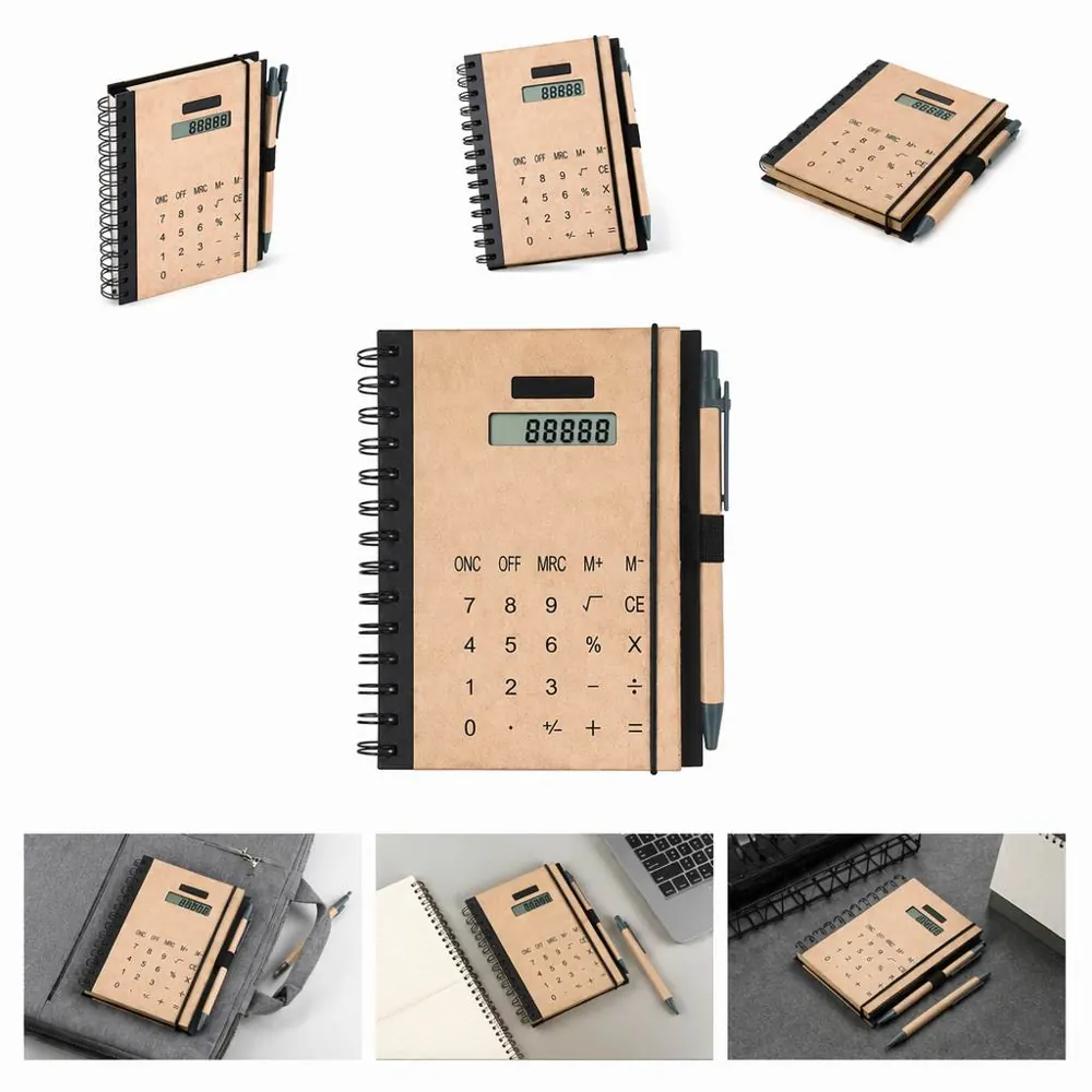 Solar Calculator with Notepad, Sticky Notes & Pen 2