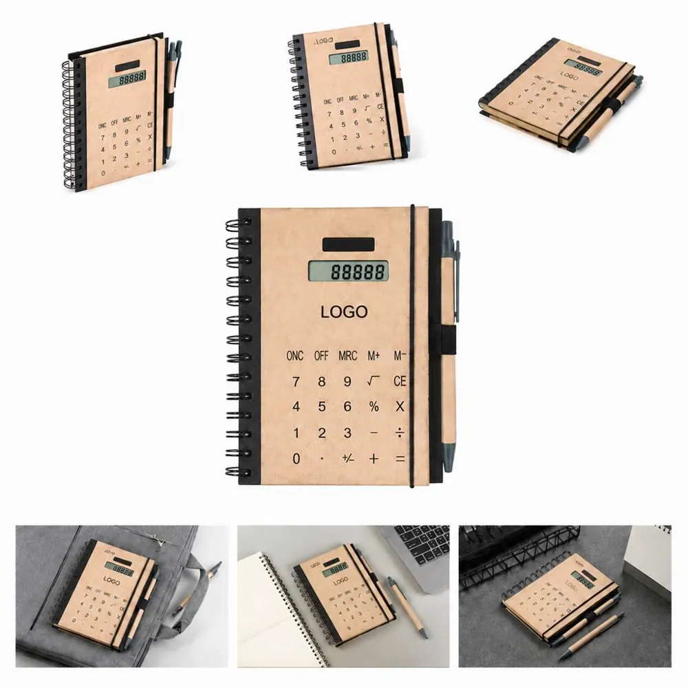 Solar Calculator with Notepad, Sticky Notes & Pen