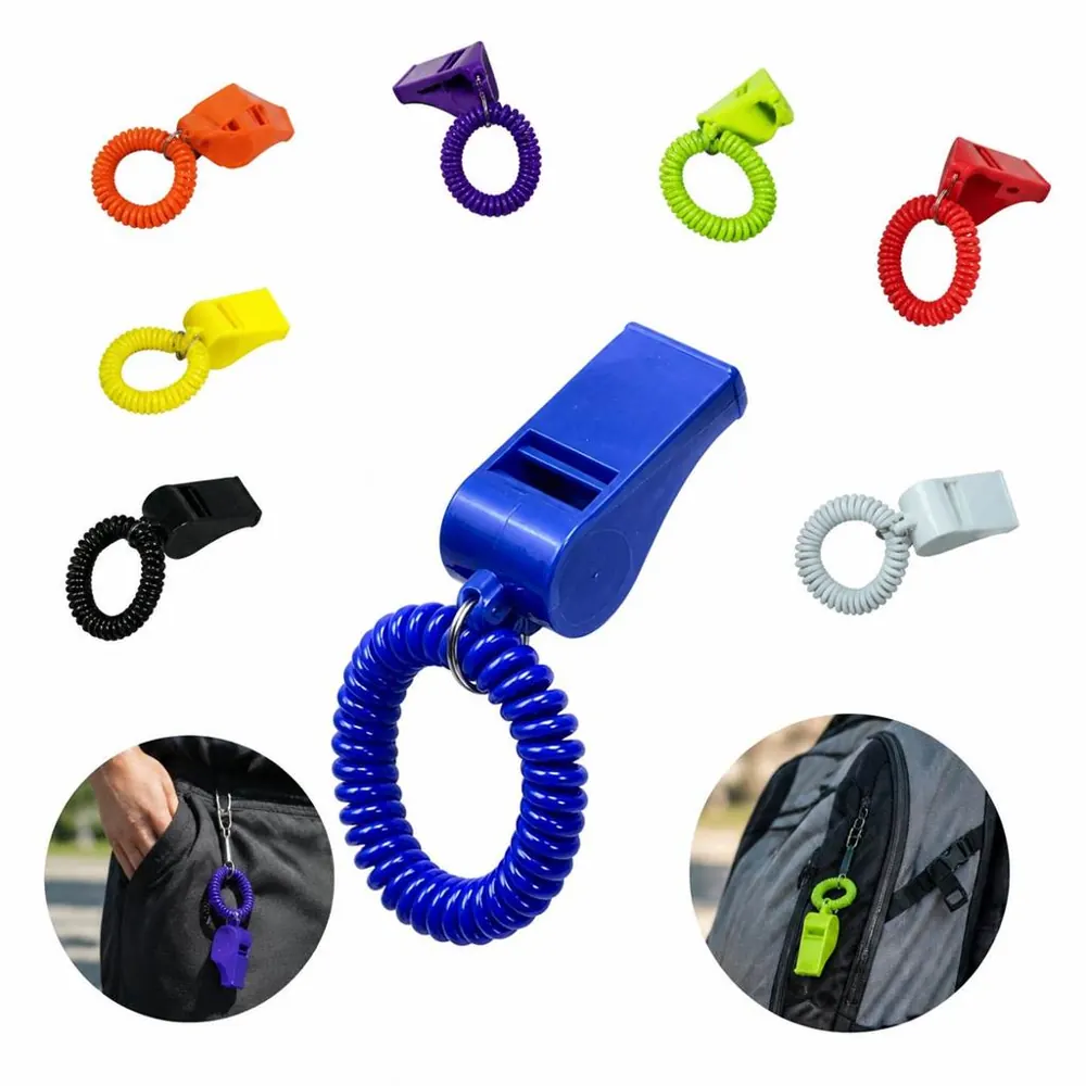 Colorful Loud Plastic Whistle for Kids Outdoor Games 2