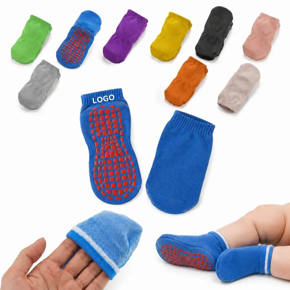 Baby Toddler Non-Slip Socks with Silicone Grip, Soft