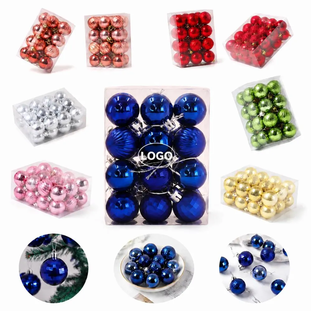 Shatter-Resistant PVC Ornament Balls for Christmas Tree