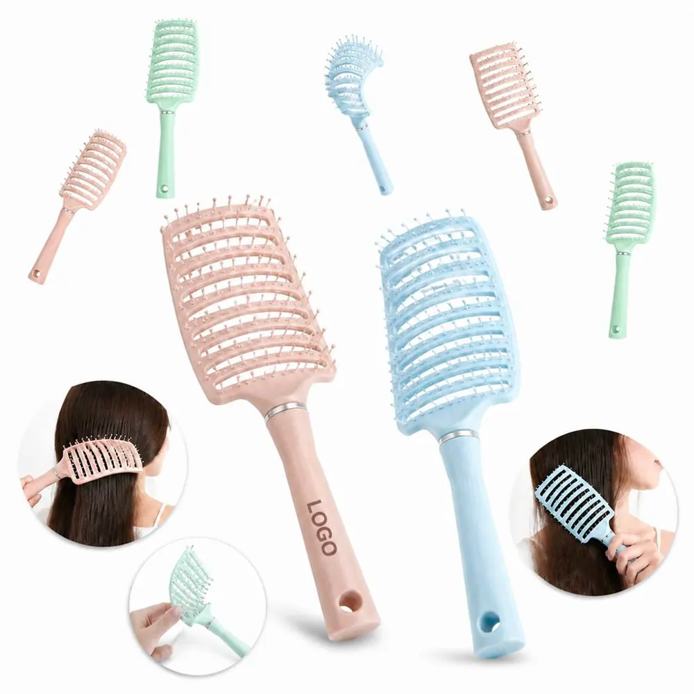 Flexi Curved Vented Detangling Brush, Nylon Bristle