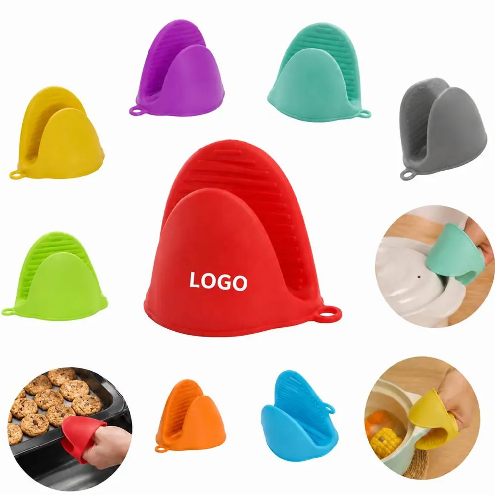 Silicone Mini Oven Mitts Heat Resistant Pinch Grip Pot