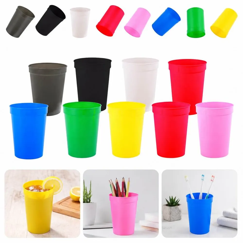16 oz Disposable Sports Cup with Leakproof Lid for Cold 2