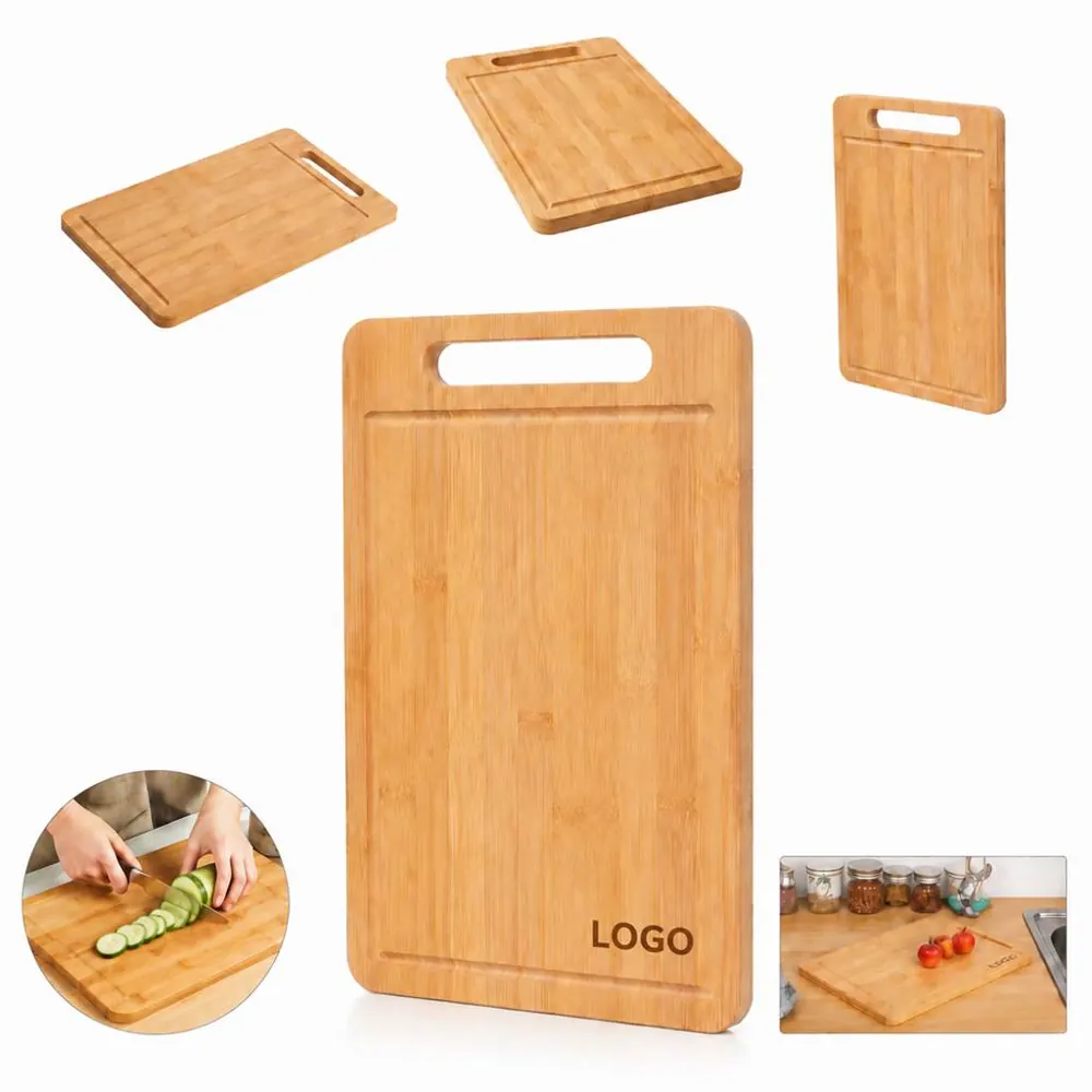 Wooden Cutting Board with Handle for Kitchen Prep