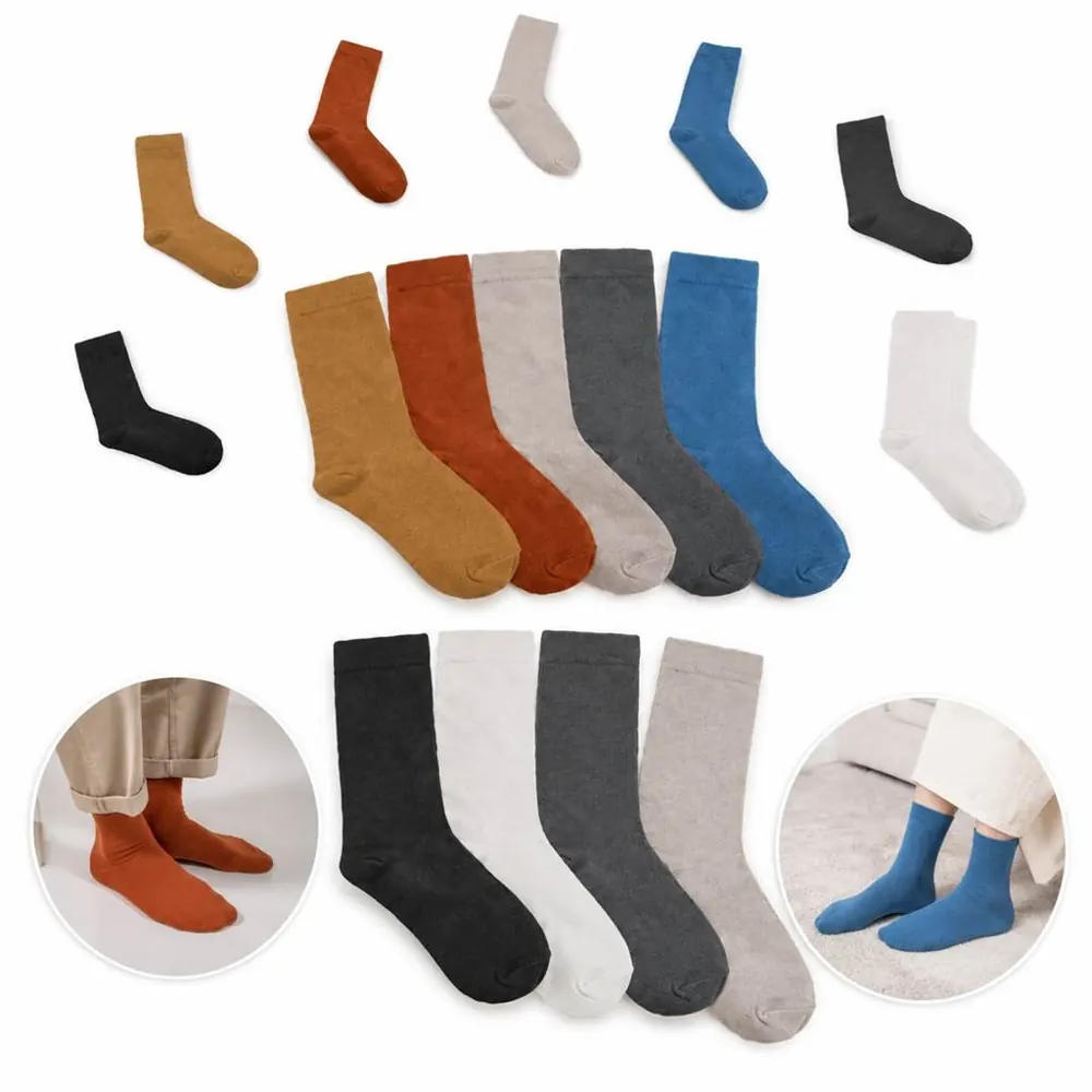 Vibrant Jacquard Socks Cotton Blend Breathable Knit 2