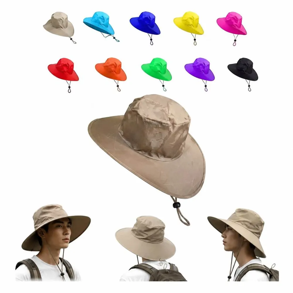 Foldable Nylon Cowboy Hat with Storage Pouch for Travel 2
