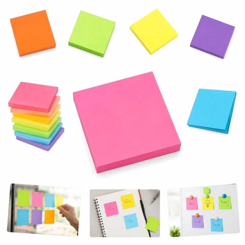 Custom Adhesive Note Pad, Repositionable Sticky Notes 2