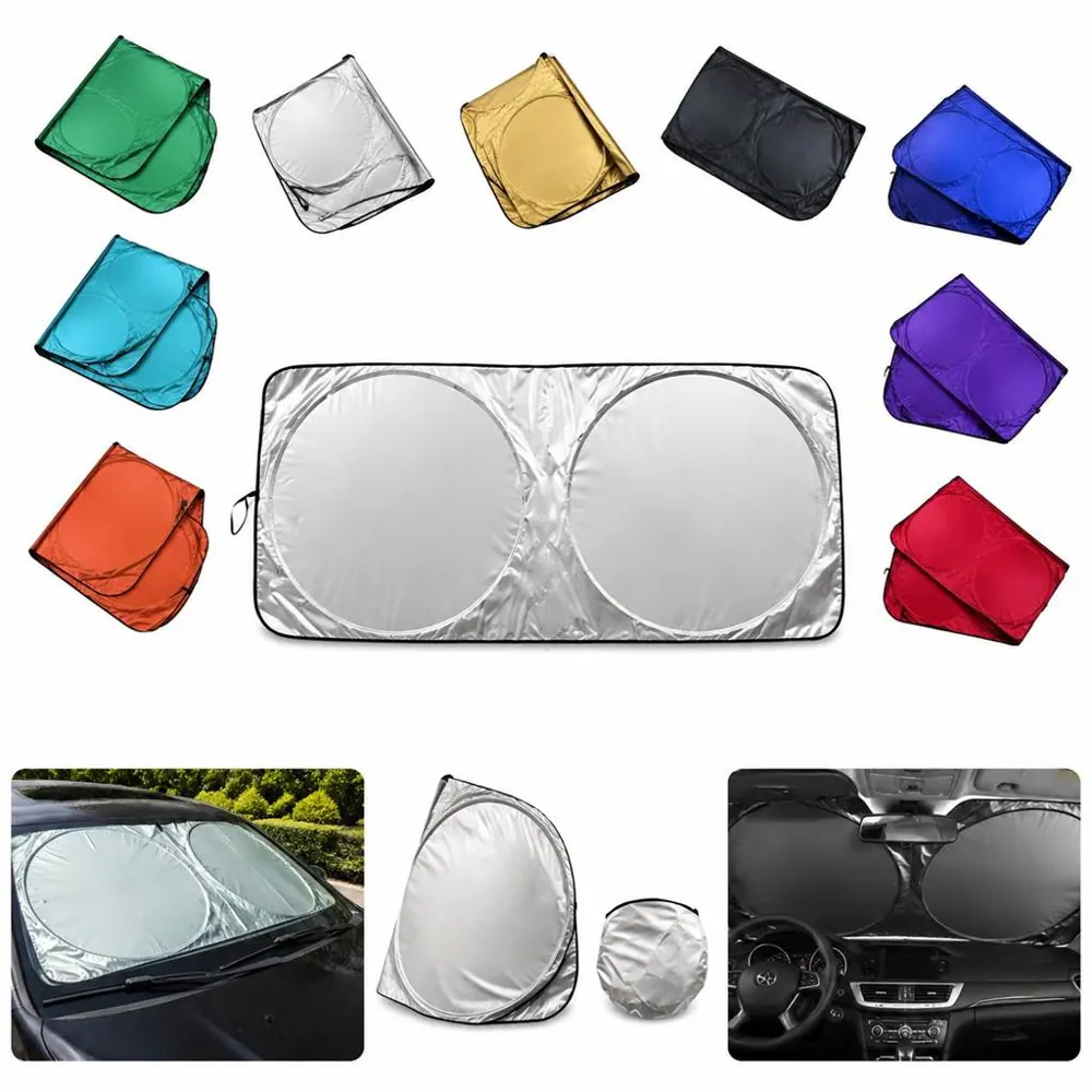 Foldable Pop-up Car Windshield Sunshade with Storage Bag 2