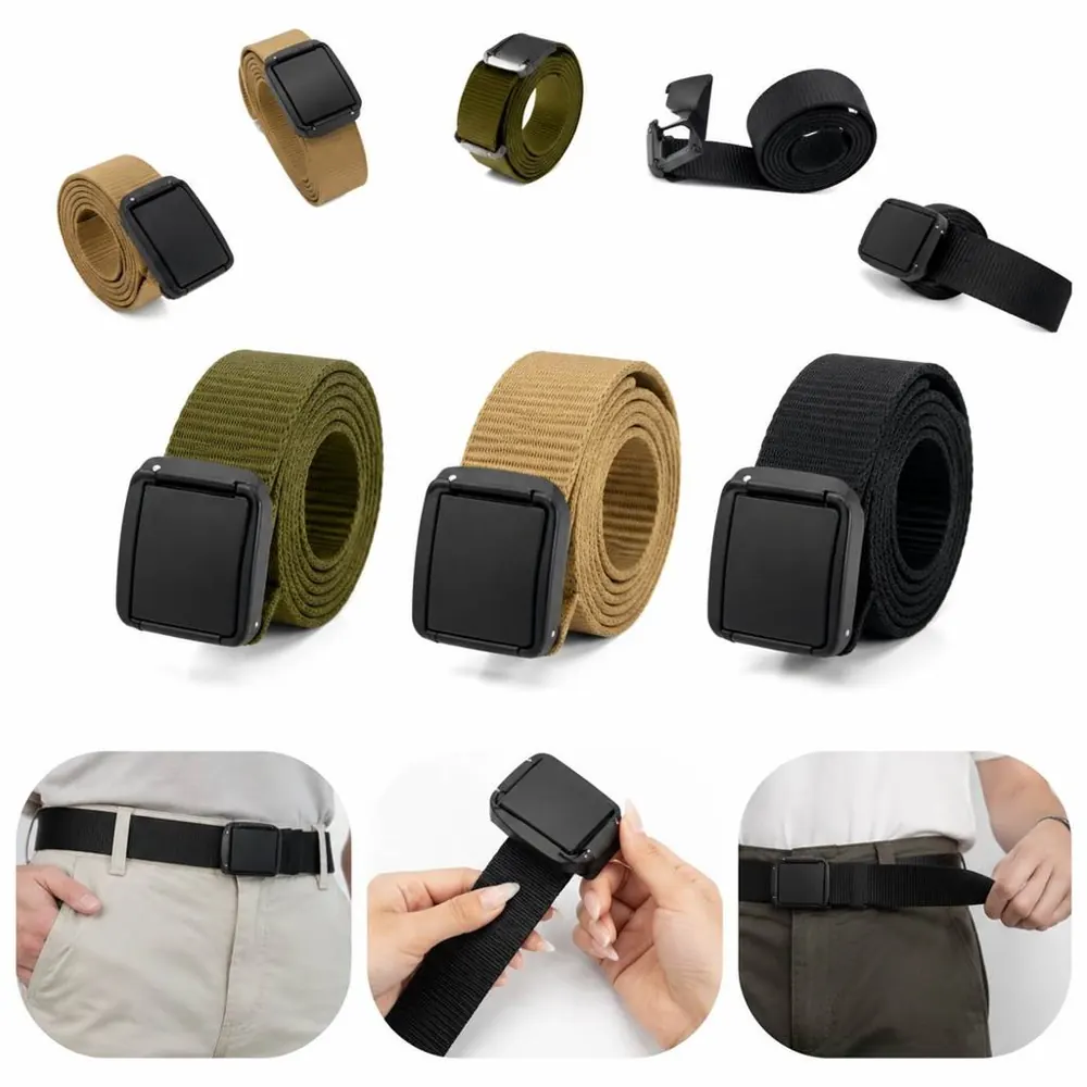 Nylon Tactical Belt with Zinc Alloy Buckle, Quick-Release 2