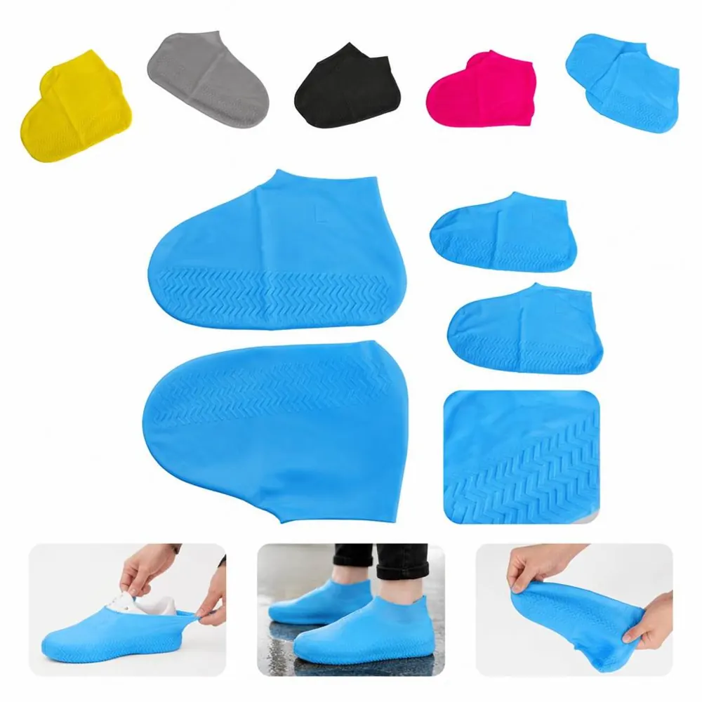 Non-slip Silicone Waterproof Shoe Covers for Rain & Mud 2