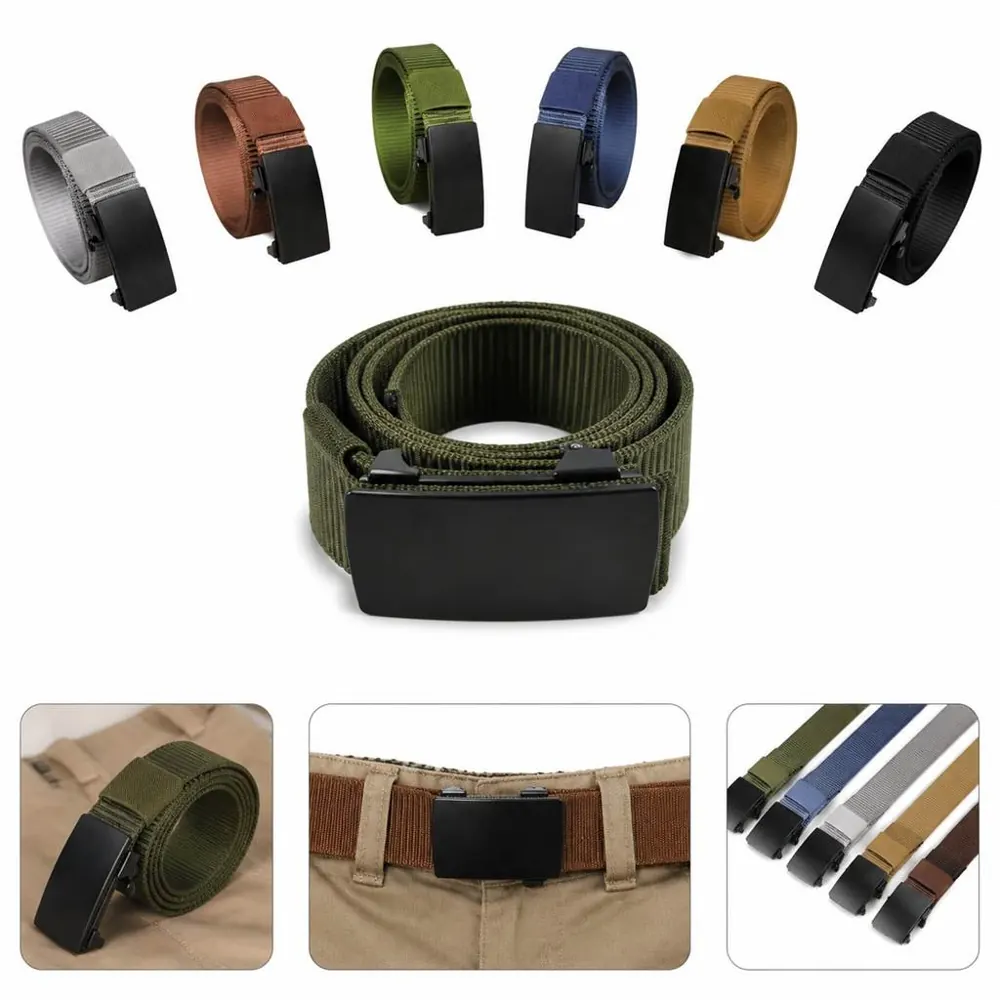 Heavy-Duty Nylon Tactical Belt with Metal Buckle 2